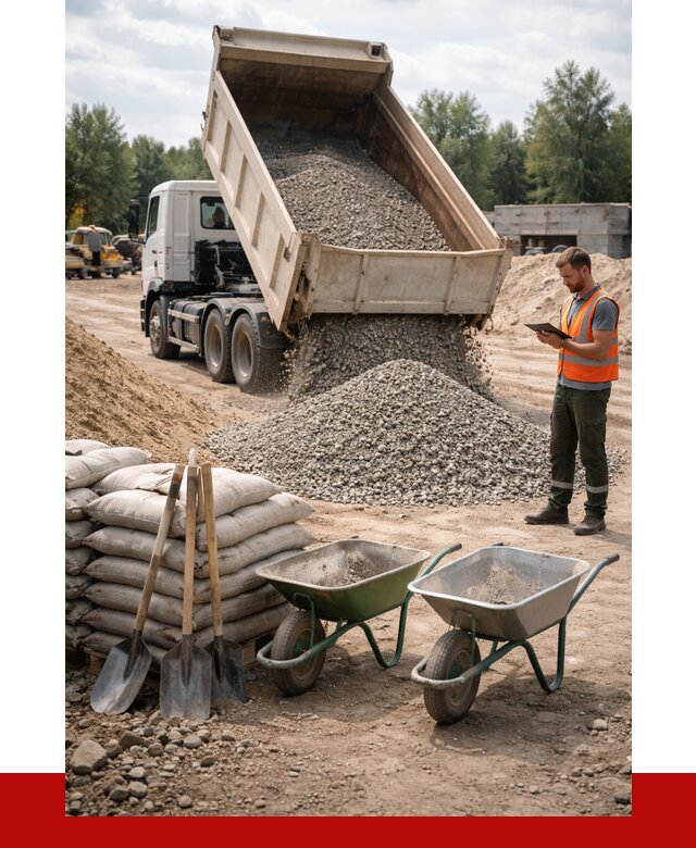 Доставка нерудных материалов в Новом Уренгое от 1248 руб. | ПРОНЕРУДНвг