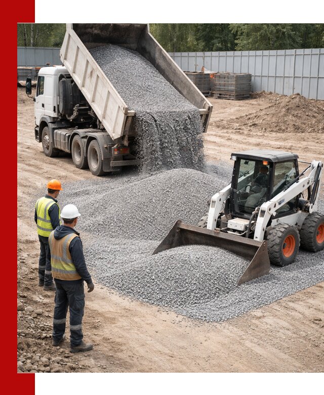 Доставка и продажа гранитного щебня фракции 0-5 в Новом Уренгое