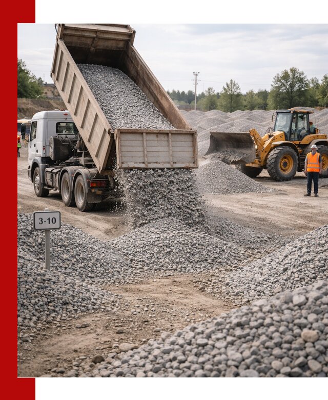 Гранитный щебень фракции 3–10: доставка и продажа в Новом Уренгое