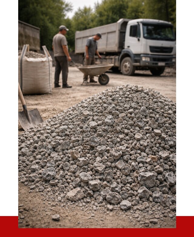 Гранитный щебень фракция 20-40 в Новом Уренгое от 3327 руб. ПРОНЕРУДНвг