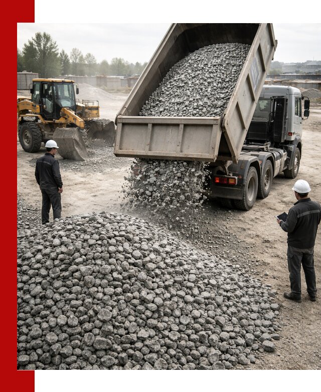 Доставка гранитного щебня фракции 20-40 в Новом Уренгое