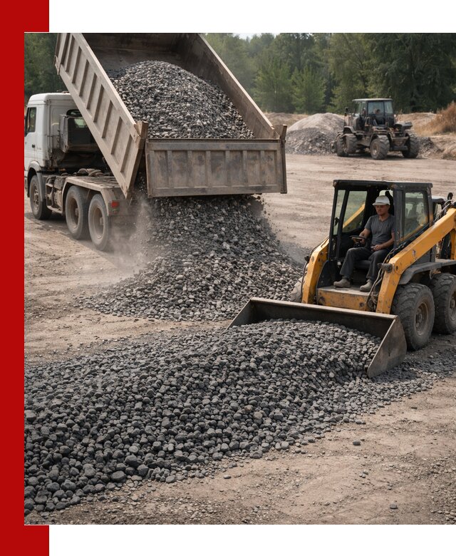 Гранитный щебень фракция 40-70 с доставкой в Новом Уренгое