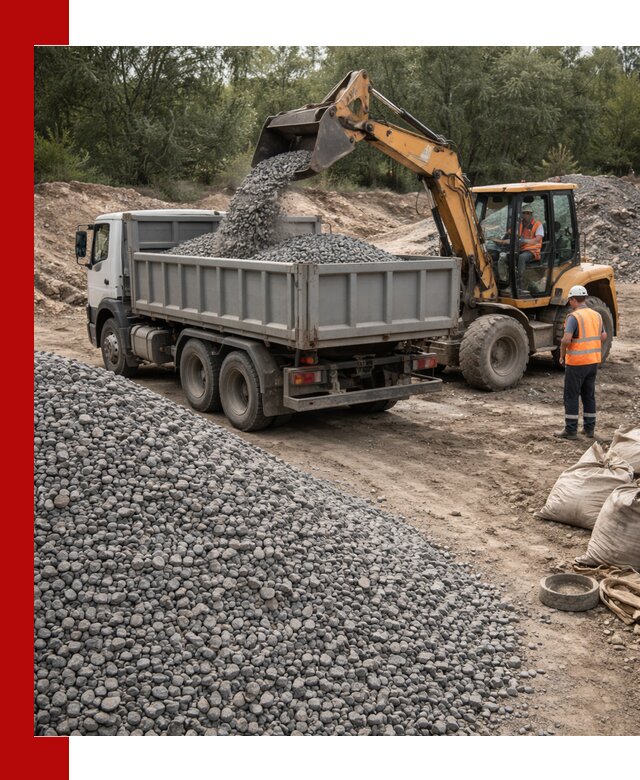 Доставка гравийного щебня в Новом Уренгое оптом и в розницу