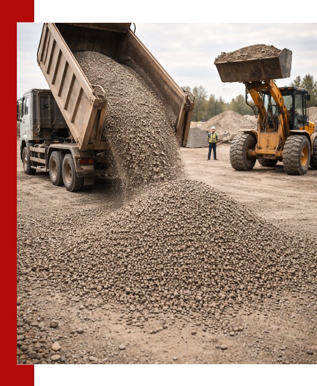 Гравийный щебень фракция 3–10 с доставкой в Новом Уренгое