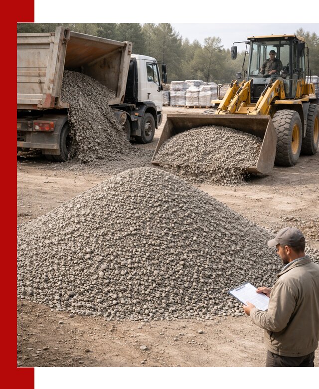 Гравийный щебень фракция 5–10 с доставкой в Новом Уренгое