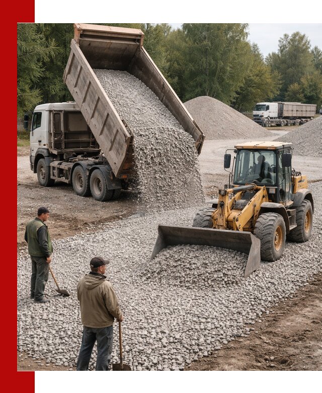 Купить гравийный щебень фракция 20-40 в Новом Уренгое с доставкой