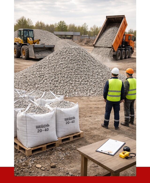 Известняковый щебень 20-40 в Новом Уренгое от 2184 р. ПРОНЕРУДНвг