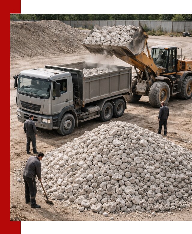 Известняковый щебень фракция 70–150 с доставкой в Новом Уренгое