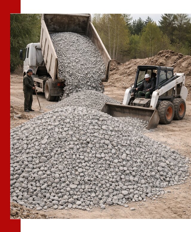 Доставка доломитового щебня в Новом Уренгое напрямую от карьера