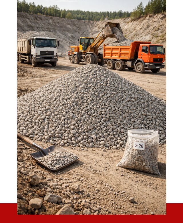 Доломитовый щебень фр. 5-20 в Новом Уренгое от 4367 р. | ПРОНЕРУДНвг