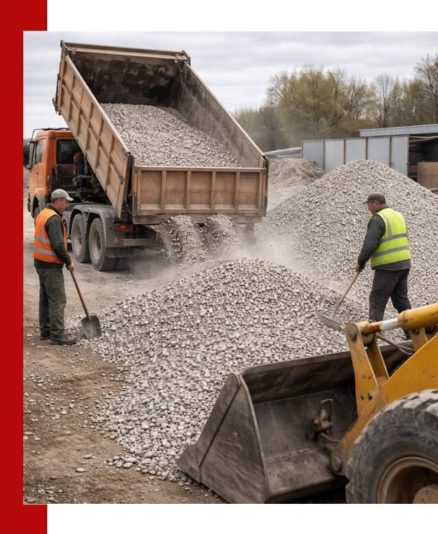 Доломитовый щебень фракции 5-20 с доставкой в Новом Уренгое
