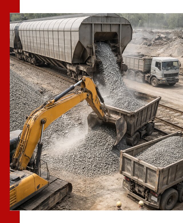 Доставка железнодорожного щебня в Новом Уренгое крупными партиями быстрого отгруза