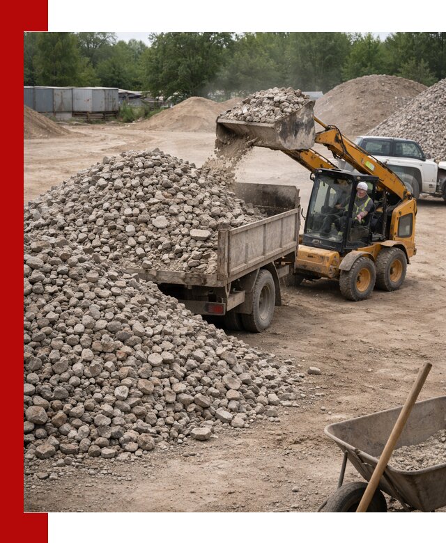 Доставка вторичного щебня в Новом Уренгое для строительных работ