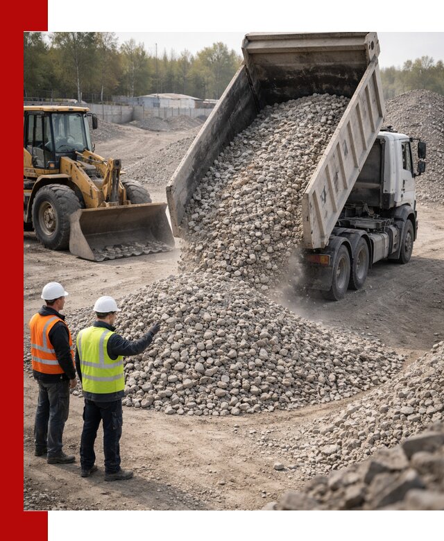 Вторичный щебень фракция 40–70 доставка в Новом Уренгое