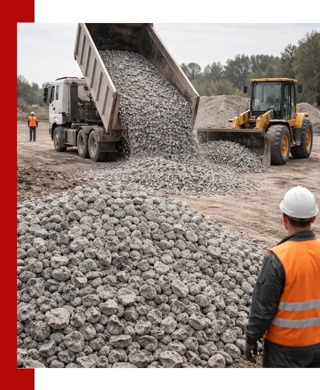 Доставка бетонного щебня фракции 20-40 в Новом Уренгое