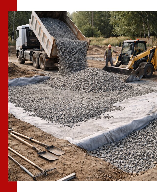 Щебень для фундамента с доставкой в Новом Уренгое