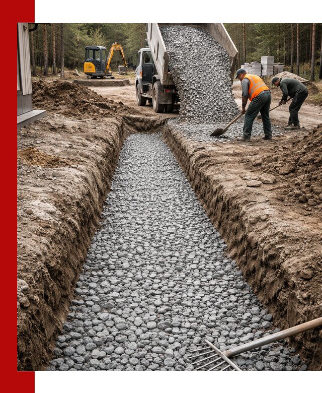 Щебень для дренажа с доставкой в Новом Уренгое высокого качества