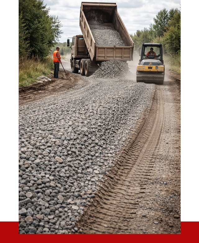 Щебень для отсыпки дороги в Новом Уренгое от 2807 р. ПРОНЕРУДНвг