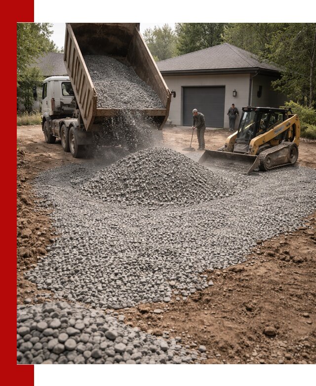 Щебень для парковки в Новом Уренгое: доставка и укладка качественного материала