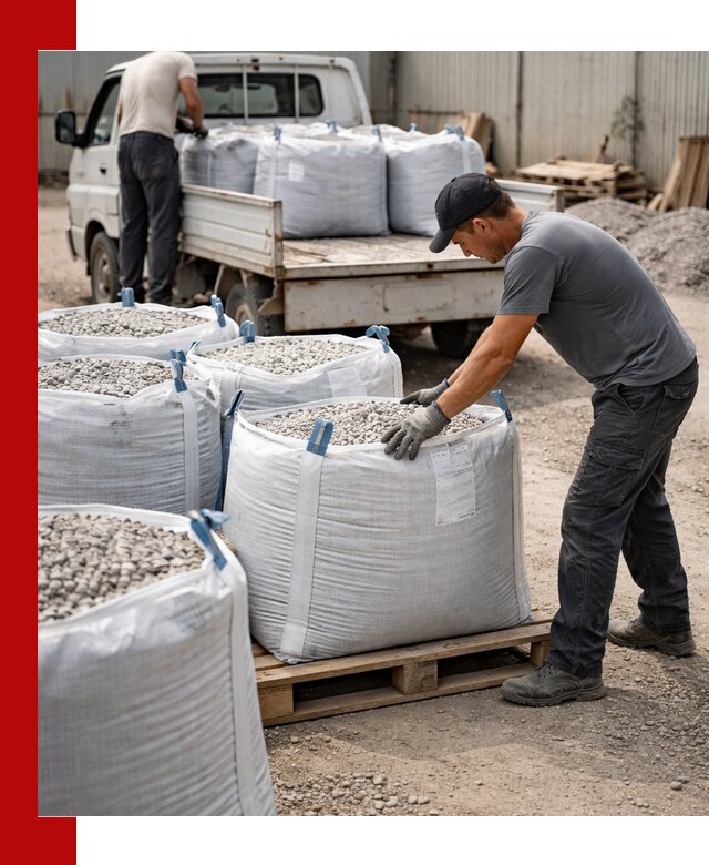 Доставка щебня в мешках по выгодным ценам в Новом Уренгое