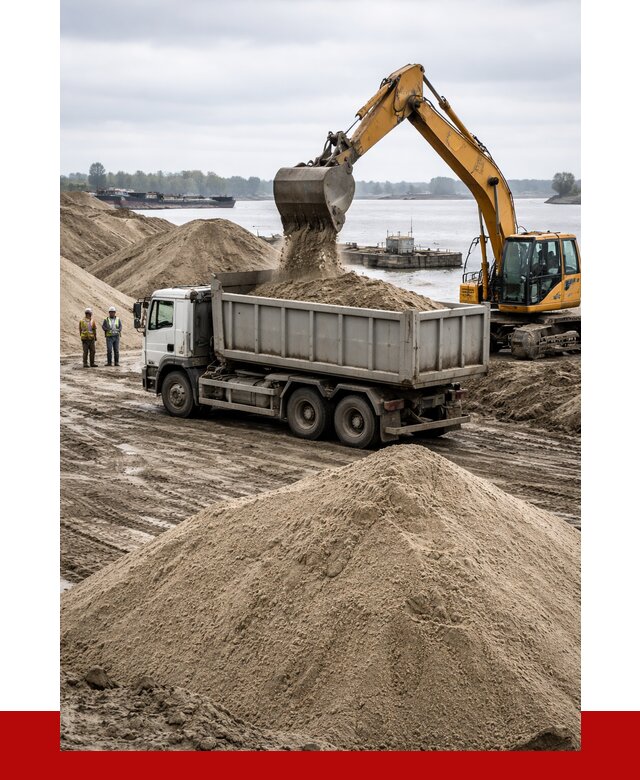Купить речной песок навалом в Новом Уренгое от 1872 р., ПРОНЕРУДНвг