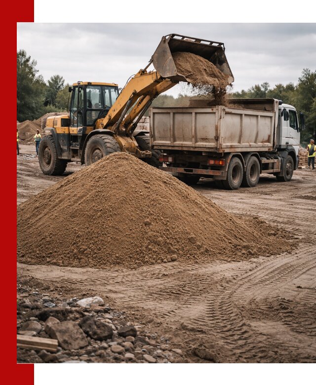 Доставка речного песка навалом в Новом Уренгое быстро и выгодно