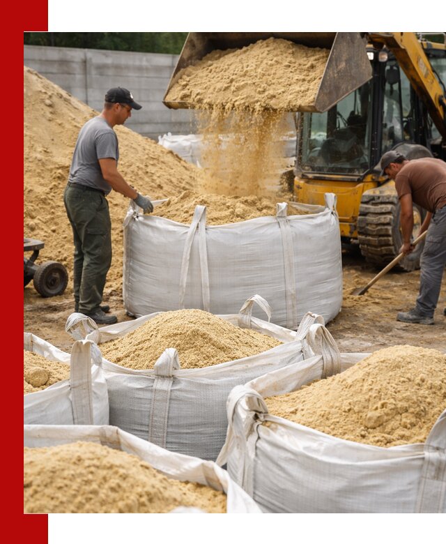 Поставка качественного песка для кладки в Новом Уренгое