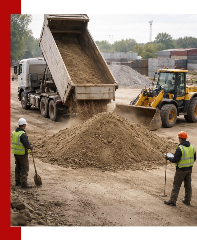 Доставка и продажа пескогрунта оптом и в розницу в Новом Уренгое