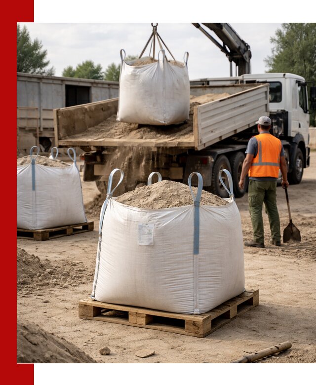 Доставка песка в биг бег в Новом Уренгое быстро и без лишних хлопот