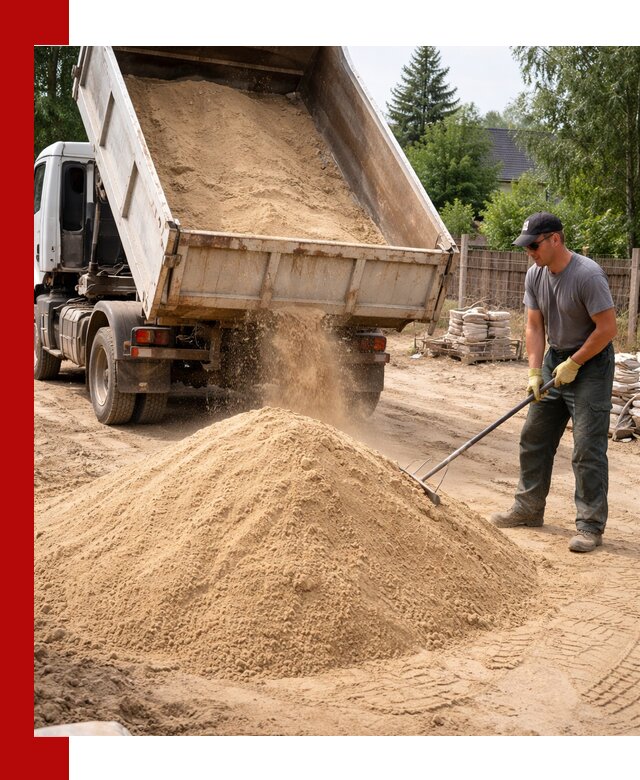 Доставка сухого песка самосвалами в Новом Уренгое