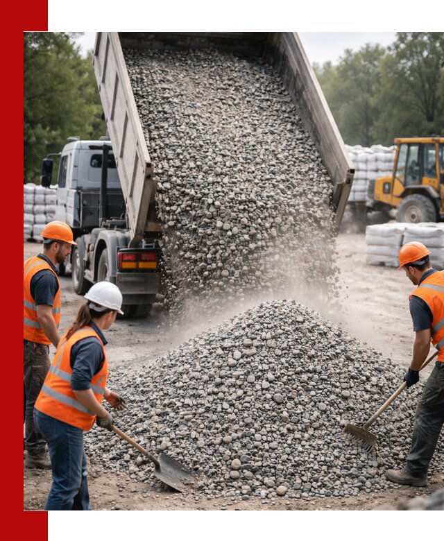 Доставка гравия и камня в Новом Уренгое оптом и в розницу
