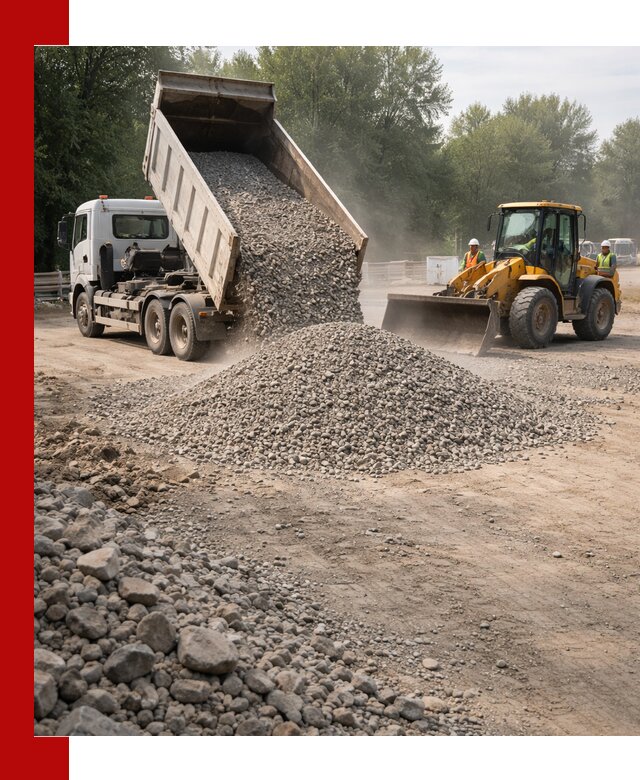 Гравий фракция 5–20 доставка в Новом Уренгое оптом и в розницу