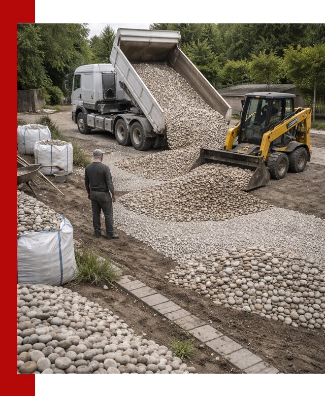 Доставка морской гальки оптом и в розницу в Новом Уренгое