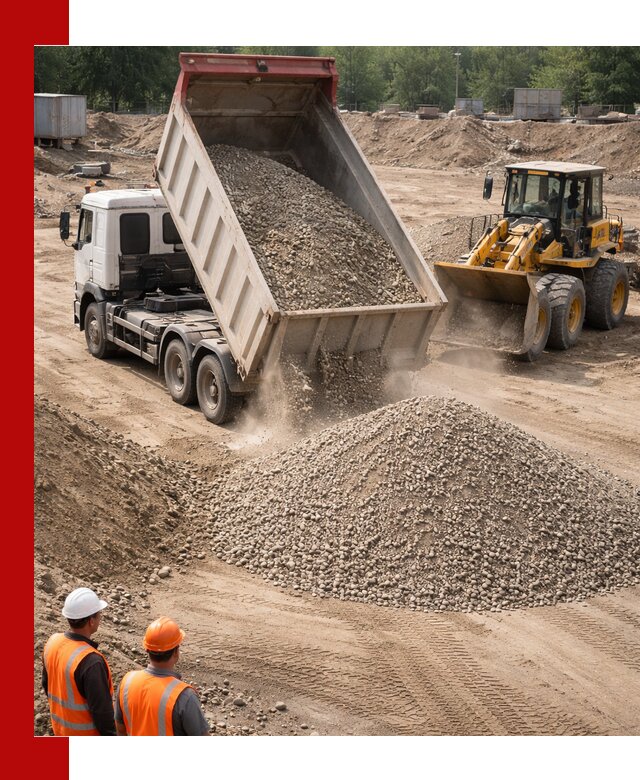 Щебень с песком (ЩГПС С2) с доставкой в Новом Уренгое
