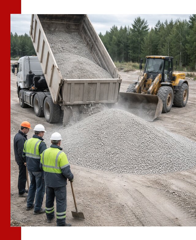 Известняковый отсев 0-5 доставка в Новом Уренгое быстро и выгодно