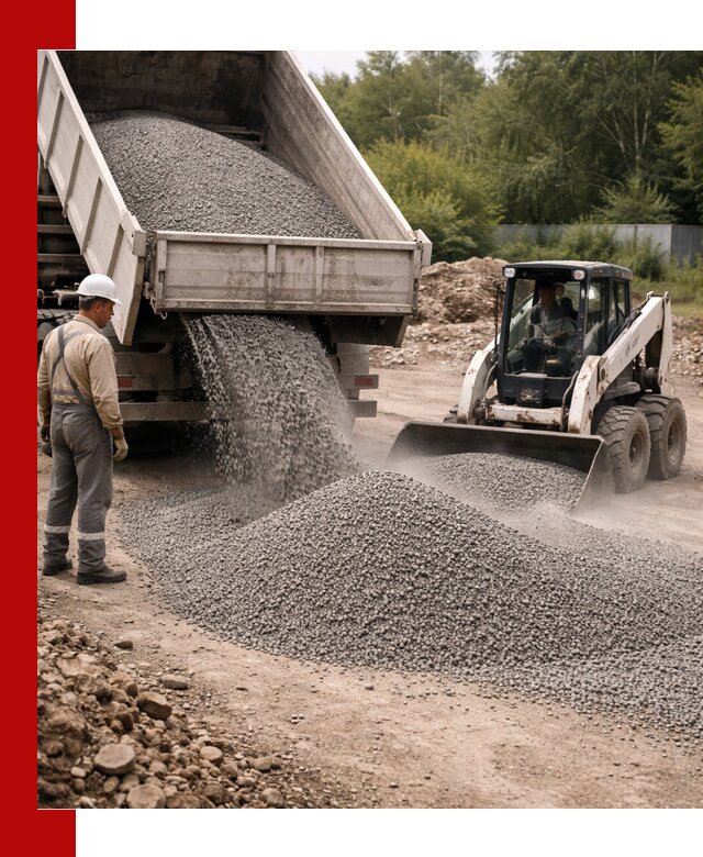 Доставка гравийного отсева 0-5 в Новом Уренгое оптом и в розницу