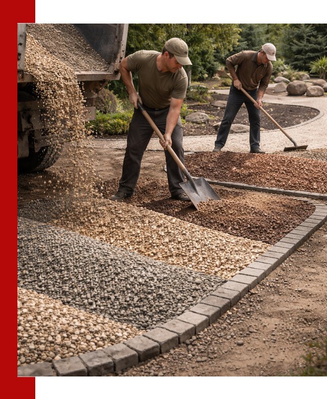 Декоративная крошка для ландшафта в Новом Уренгое — продажа и доставка