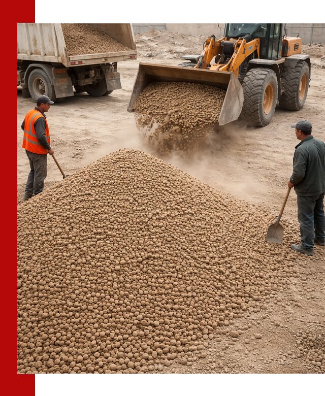 Керамзит фракция 10-20 с доставкой в Новом Уренгое