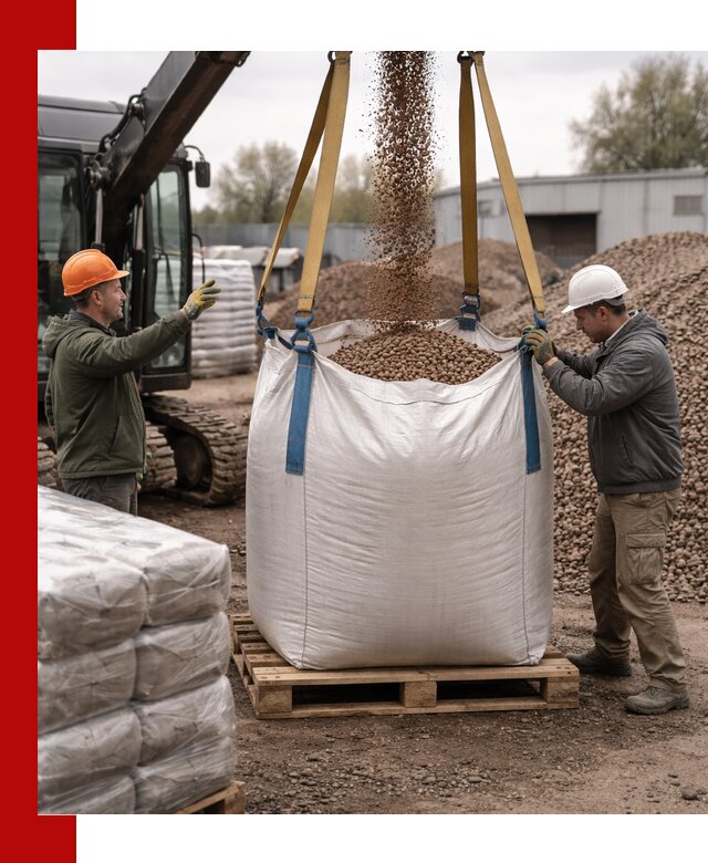 Керамзит в биг-бегах с доставкой в Новом Уренгое