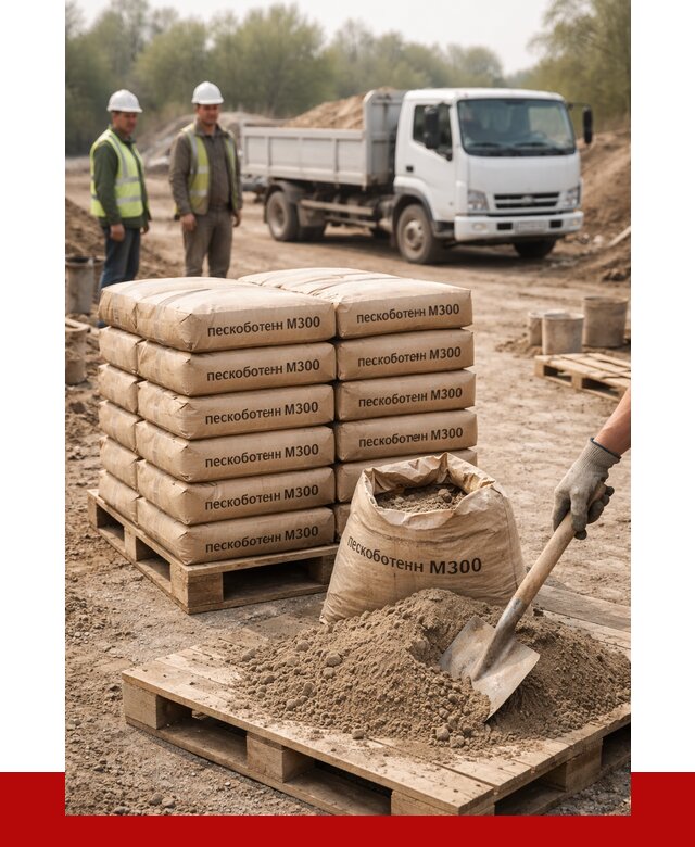 Пескобетон М300 в Новом Уренгое с доставкой от 4835 р. за куб | ПРОНЕРУДНвг