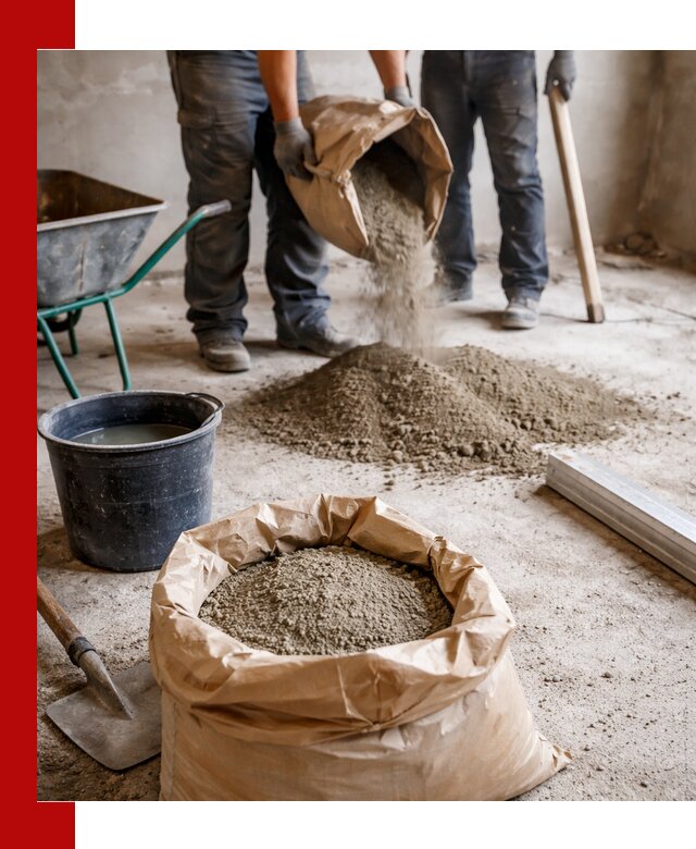 Доставка сухой смеси для стяжки в Новом Уренгое