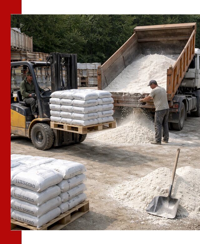 Доставка строительной извести оптом и в розницу в Новом Уренгое