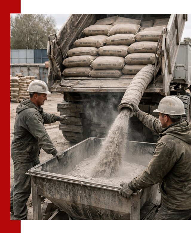 Доставка цемента М400 в Новом Уренгое оптом и в розницу