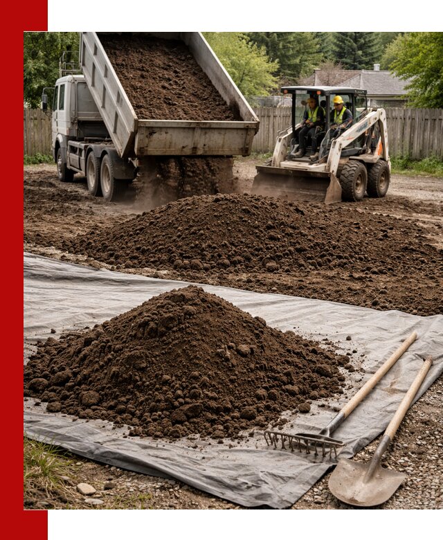 Грунт для отсыпки участка с доставкой в Новом Уренгое