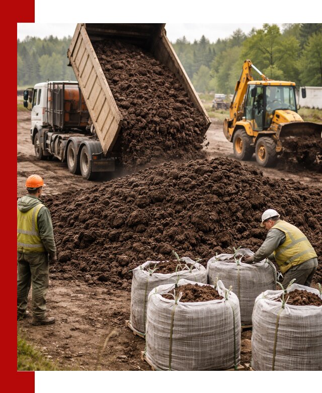 Доставка нейтрального торфа в Новом Уренгое оптом и в розницу