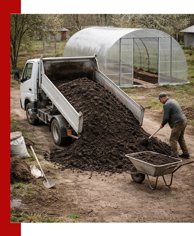 Чернозем для теплицы с доставкой в Новом Уренгое