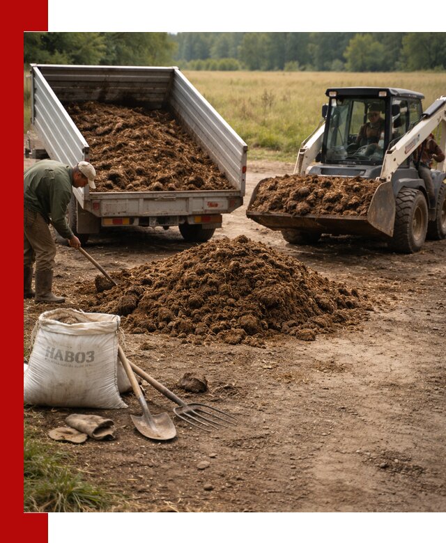 Доставка конского навоза в Новом Уренгое с разгрузкой и доставкой на объект