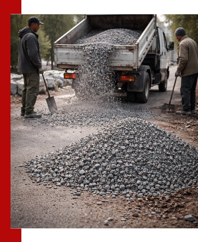 Гранитная крошка для посыпки дорог и тротуаров в Новом Уренгое