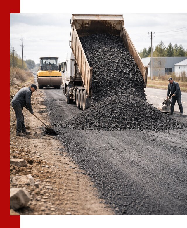 Асфальтовая крошка для дорог в Новом Уренгое — поставка и доставка