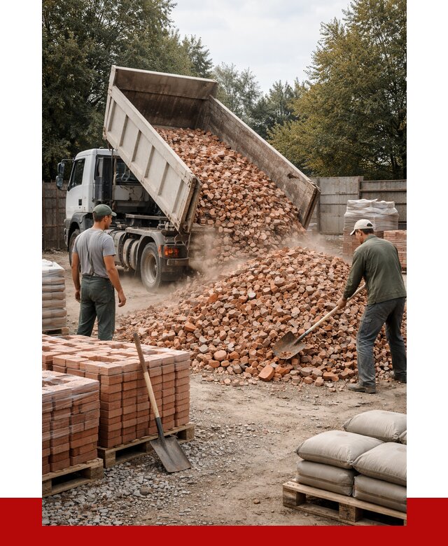 Бой кирпича в Новом Уренгое с доставкой от 4367 руб/куб | ПРОНЕРУДНвг